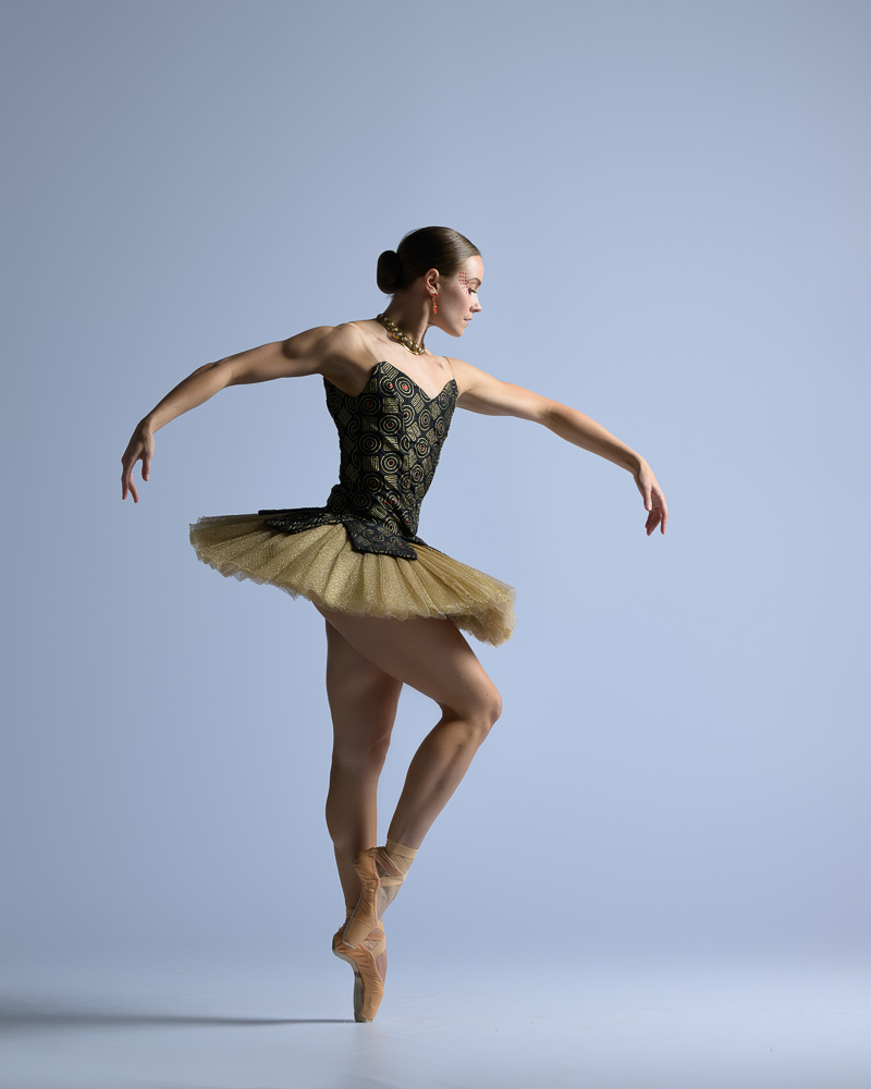 Professional Ballerina in Contemporary Art Deco Tutu