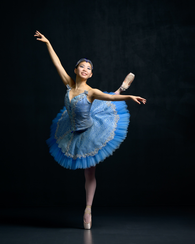 Conservatory Ballerina in Blue Bird Tutu