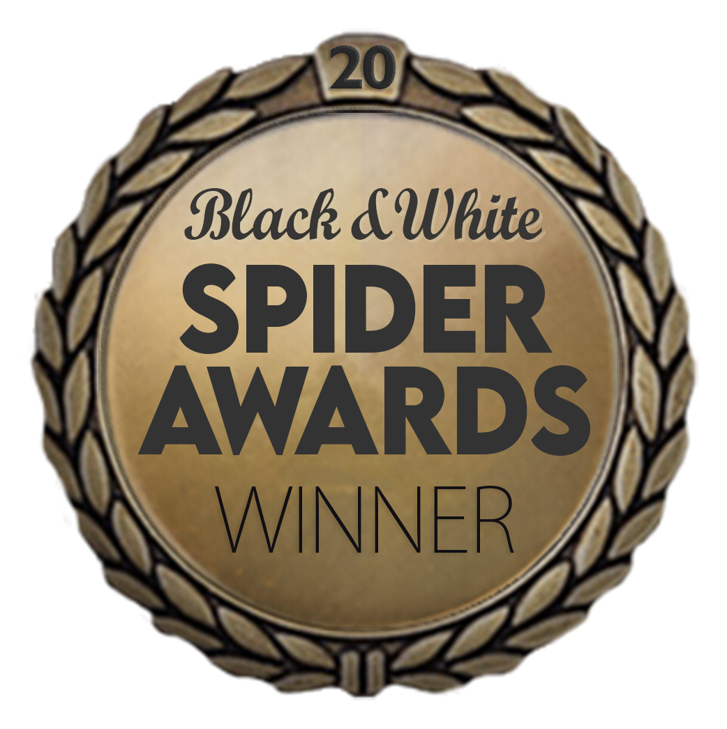 Black and White Spider Award Winner Medallion